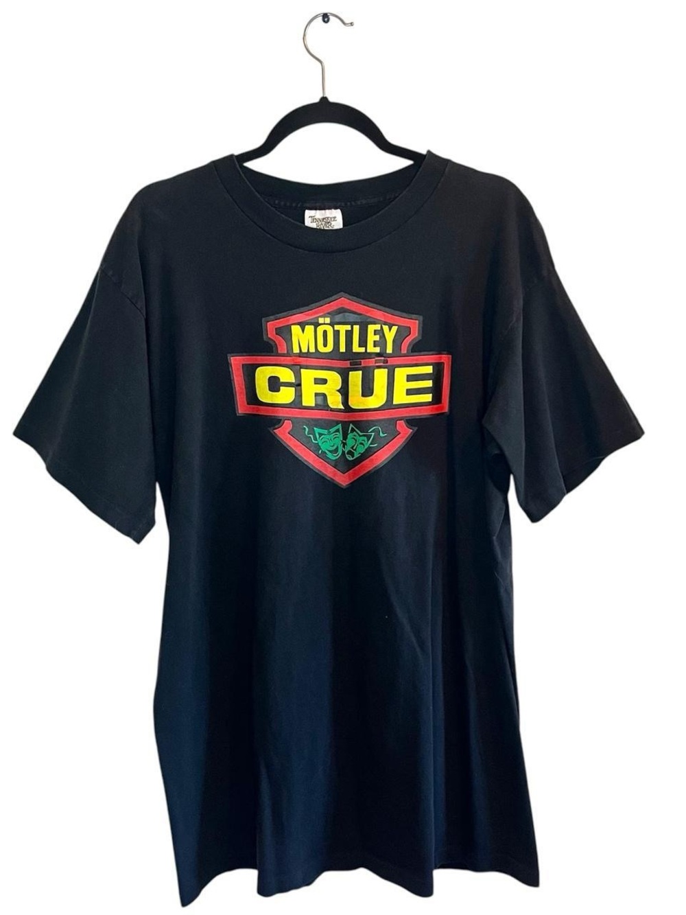 Vtg Mötley Crüe Black Graphic Band T‑Shirt single stitch
